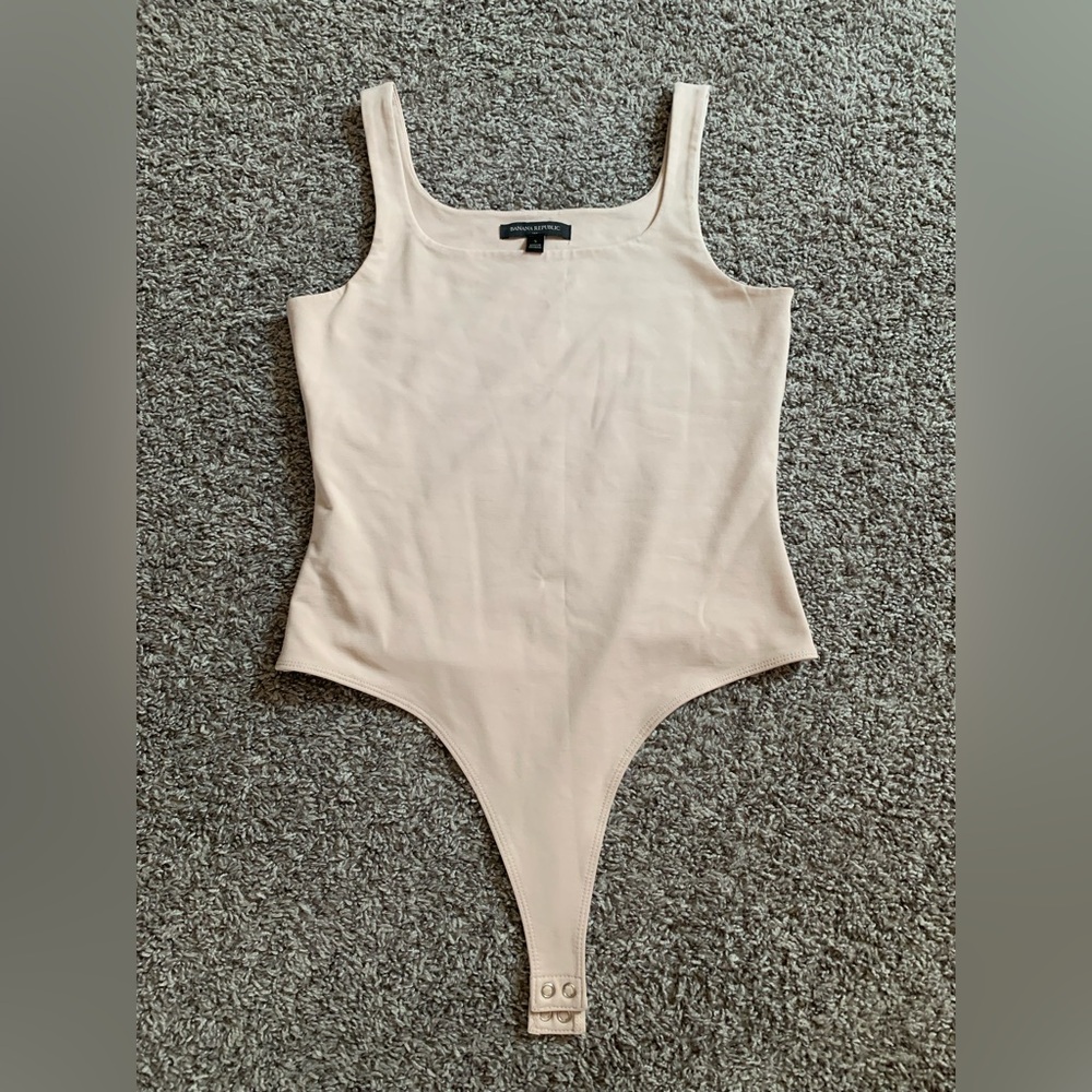 Banana Republic Scoop Neck Thong Bodysuit